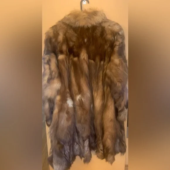 Luxurious Brown Fox Fur Coat